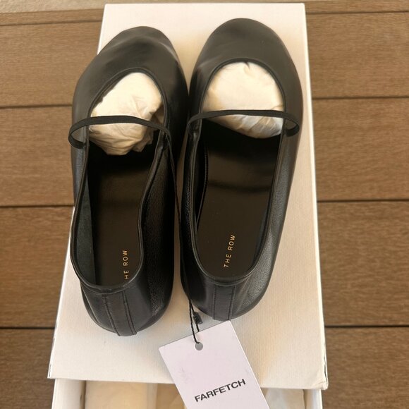 THE ROW Elastic leather ballet flats Sz 36 - Picture 3 of 7